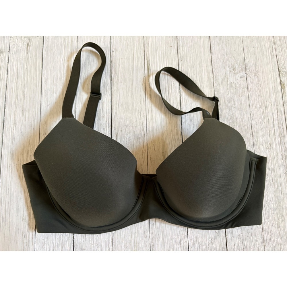 Aerie Real Free Full Coverage Bra Olive Green Underwire T-Shirt Bra 32D